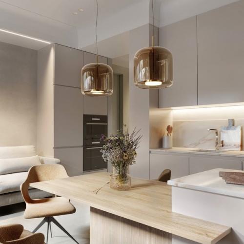 Интерьер однокомнатной квартиры. 01