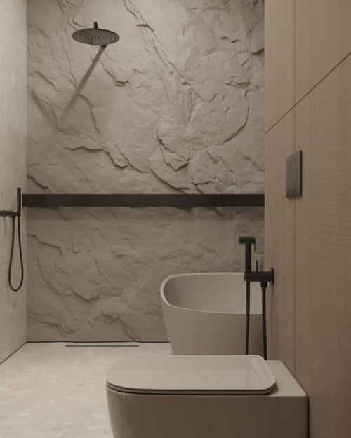 Просторная ванная комната в современном стиле. 02