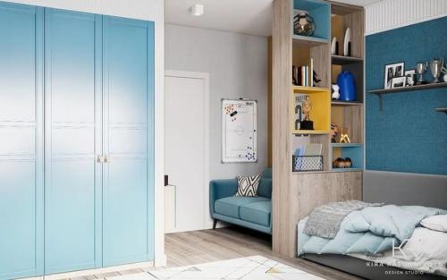 Комната мальчика - подростка, площадью - 16 кв. 03