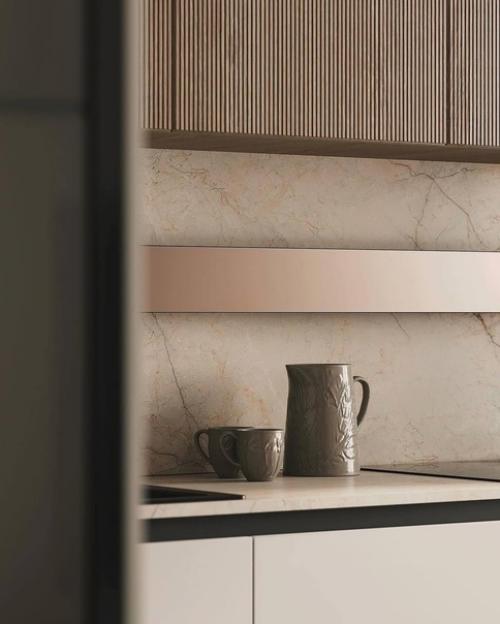 Светлый и уютный интерьер кухни - гостиной в современном стиле. 06