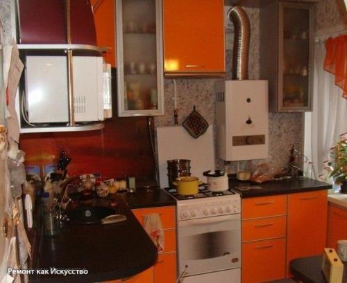 Кухни в ХРУЩЕВКЕ с колонкой. 06 Кухни в ХРУЩЕВКЕ с колонкой. 06