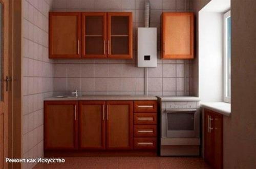 Кухни в ХРУЩЕВКЕ с колонкой. 05 Кухни в ХРУЩЕВКЕ с колонкой. 05