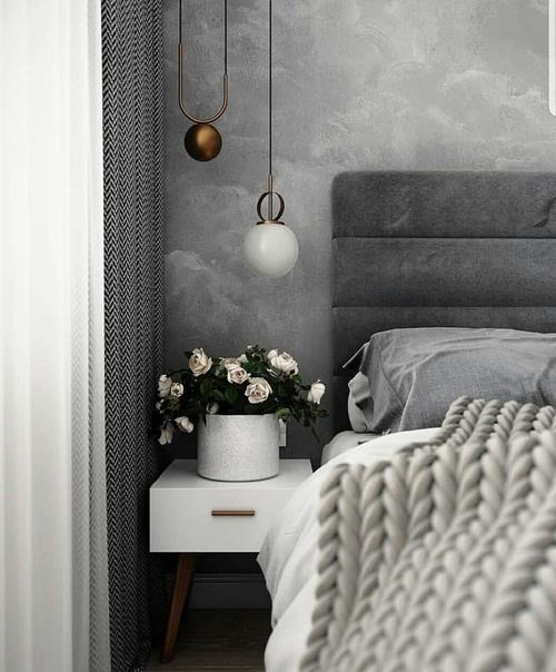 Проект комнаты с зонированием на спальную и зону отдыха. 01