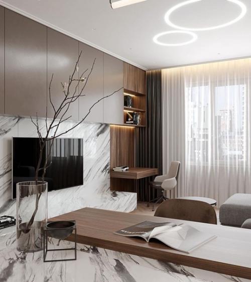 Еще один шикарный дизайн - проект кухни - гостиной. 04