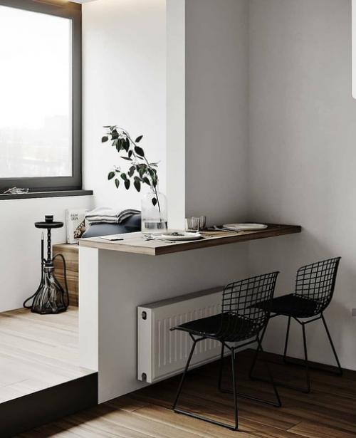 Объединение кухни и балкона. 01