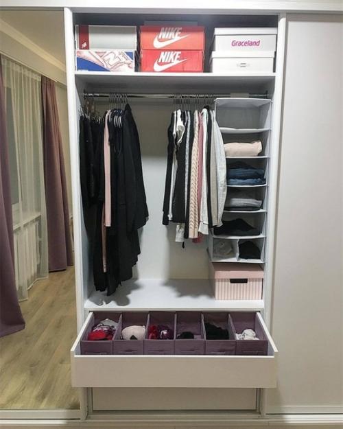 Работа мужа.  Замерил, ездил по мебельным, заказал распил и собрал. 04