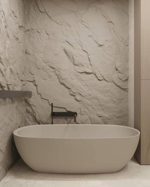 Просторная ванная комната в современном стиле. 01