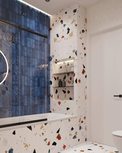 Яркая ванная комната, площадью 4 кв. 03