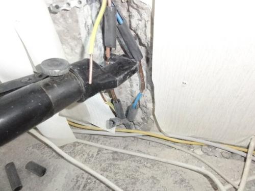 Перебит вводной кабель в квартиру, что делать? 02 Перебит вводной кабель в квартиру, что делать? 02