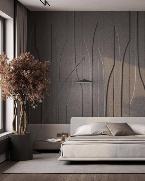 Интерьер спальни в проекте ЖК Крестовский de Lux. 07