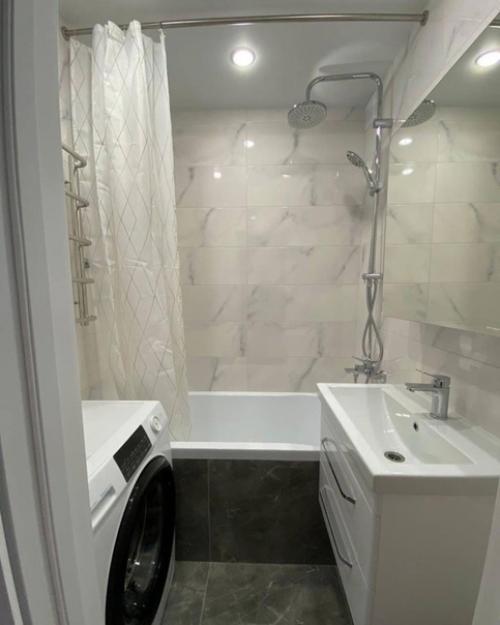 Два варианта оформления ванной комнаты. 02