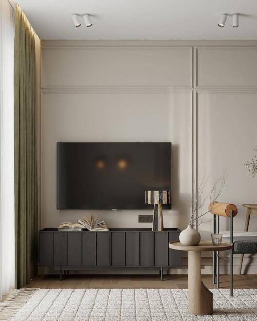 Эта маленькая кухня - гостиная очень атмосферная и уютная. 08