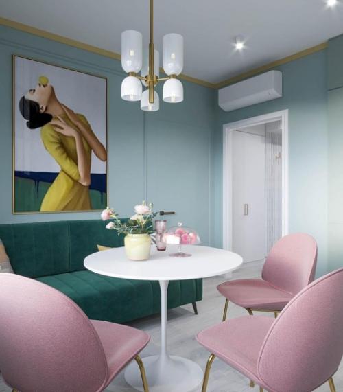 Красивый и необычный дизайн небольшой квартиры. 02