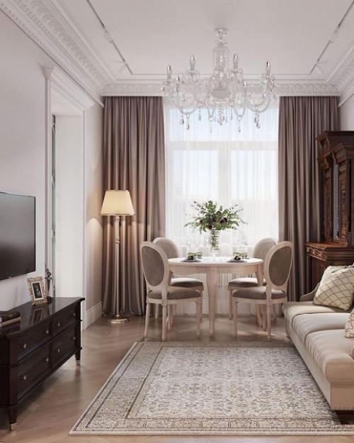 Классика.  Шикарный дизайн - проект квартиры. 05