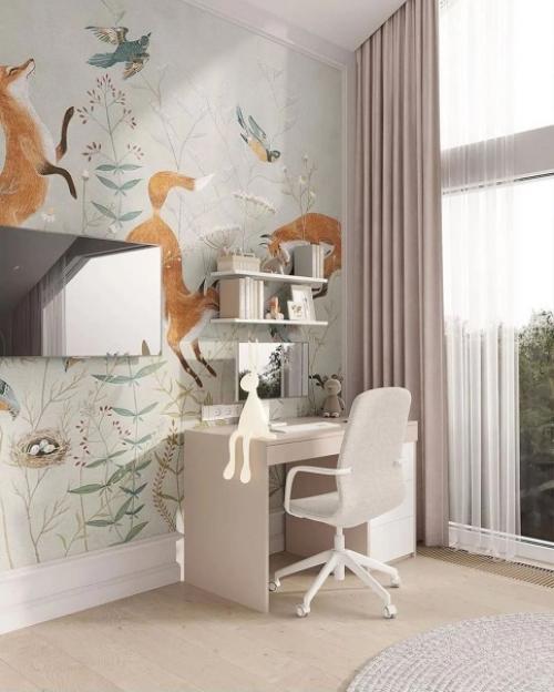Волшебная детская комната с очень красивыми фотообоями. 05