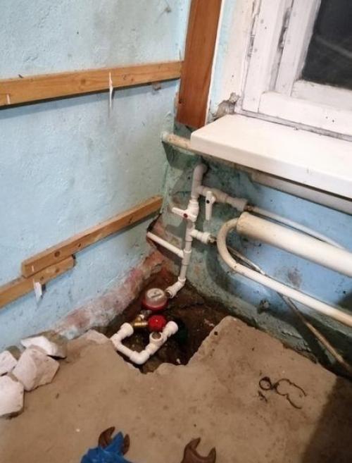 Процесс ремонта. Ванной комнаты. 03