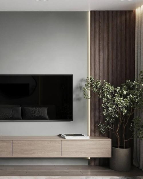 Интерьер уютной однокомнатной квартиры в приятных пастельных тонах. 08