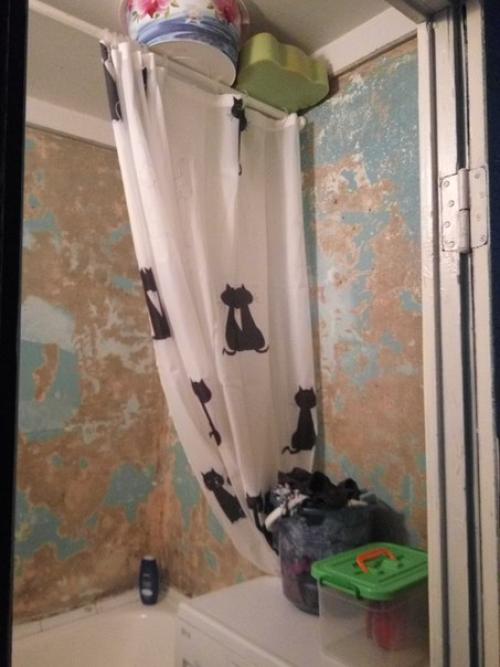 Делали ремонт с мужем в ванной. 03