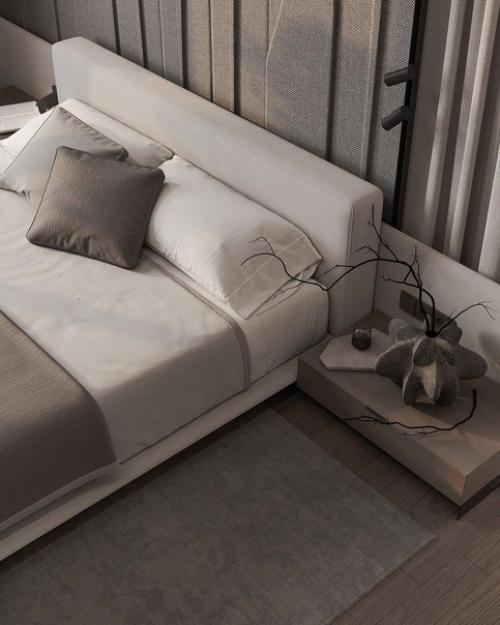 Интерьер спальни в проекте ЖК Крестовский de Lux. 04