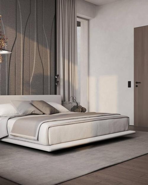 Интерьер спальни в проекте ЖК Крестовский de Lux. 01