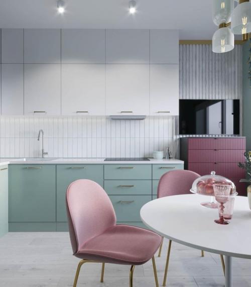 Красивый и необычный дизайн небольшой квартиры. 01