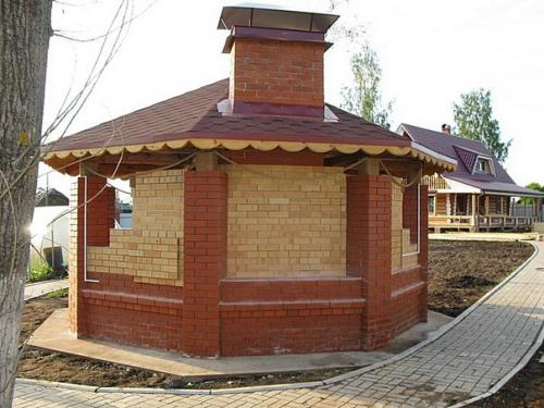 Беседка с мангалом своими руками. 04