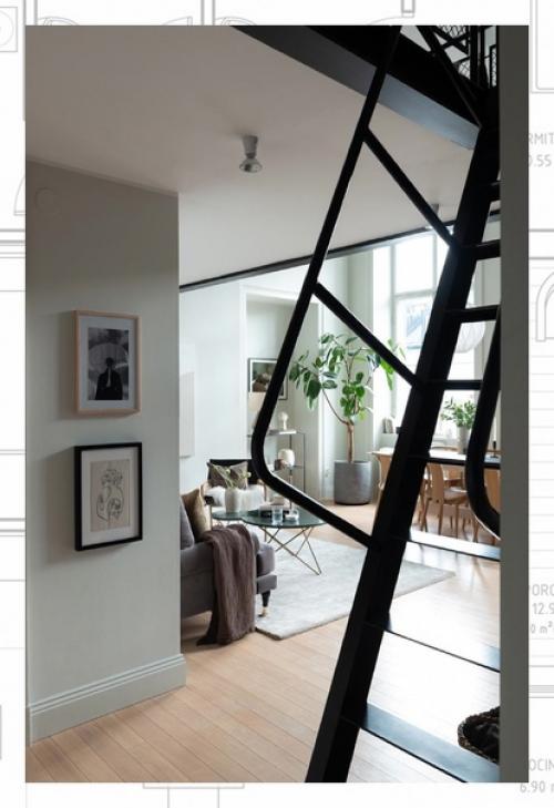 Здание конца 19 века в Стокгольме было преобразовано в стильный жилой комплекс под названием Lyceum. 09