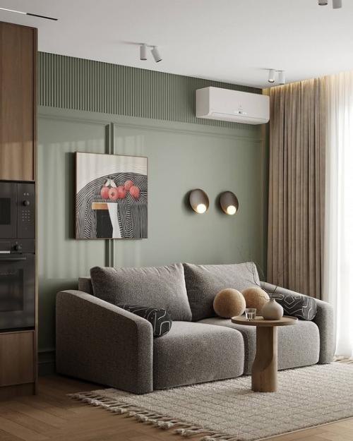 Эта маленькая кухня - гостиная очень атмосферная и уютная. 03