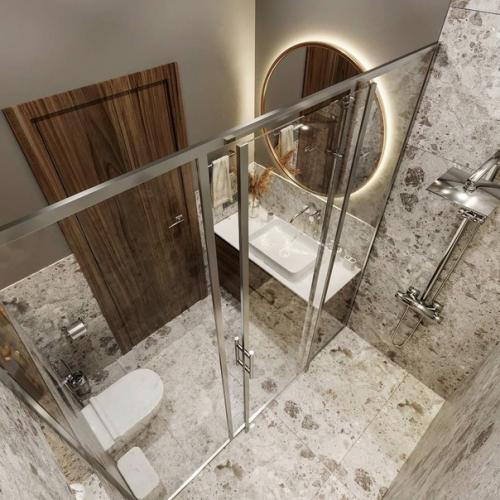 Ванная комната.  Шикарный интерьер, в котором продумана каждая мелочь. 06