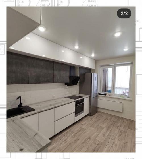 Мечта осуществилась.  Закончили кухню (до и после. 01