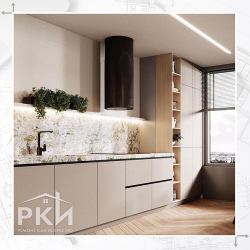 Дизайн - проект кухни - гостиной, площадью 29 кв. 02