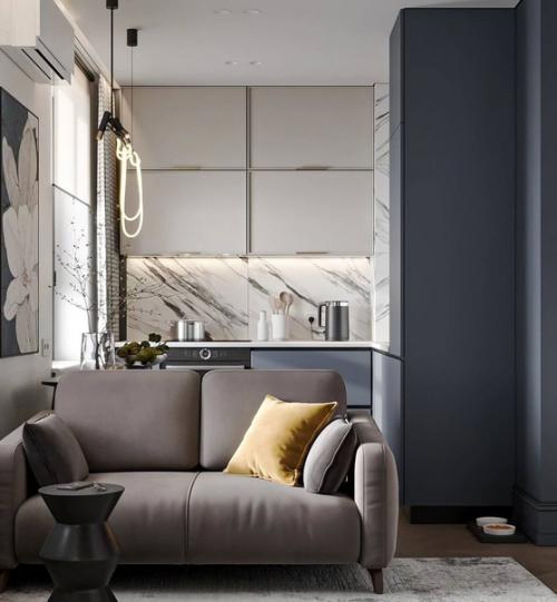 Небольшая, но очень стильная квартира, наполненная деталями. 09