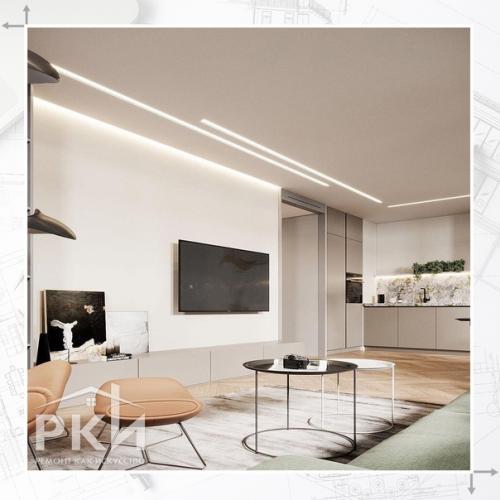 Дизайн - проект кухни - гостиной, площадью 29 кв. 09