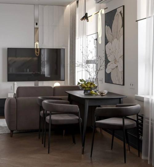 Небольшая, но очень стильная квартира, наполненная деталями. 04