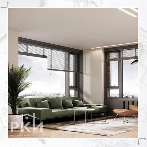 Дизайн - проект кухни - гостиной, площадью 29 кв. 05