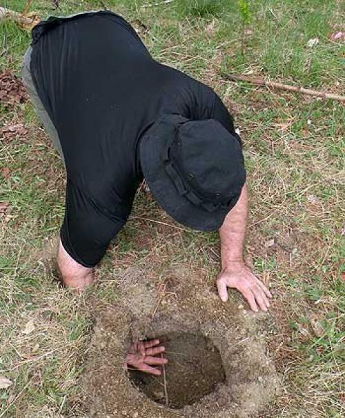 Дакотский очаг.  В простонародье такой костёр называют подземным. 02