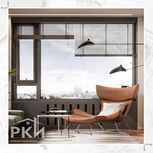 Дизайн - проект кухни - гостиной, площадью 29 кв. 07