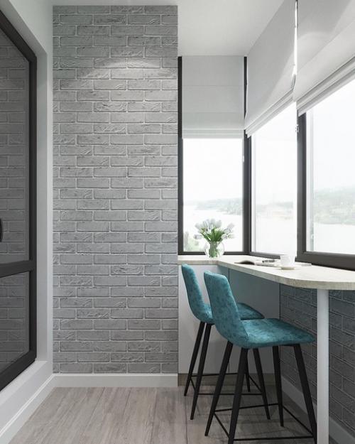 Балкон при кухне - гостиной с красивым видом. 02