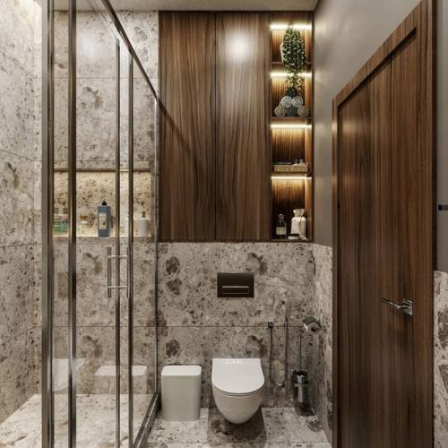 Ванная комната.  Шикарный интерьер, в котором продумана каждая мелочь. 03