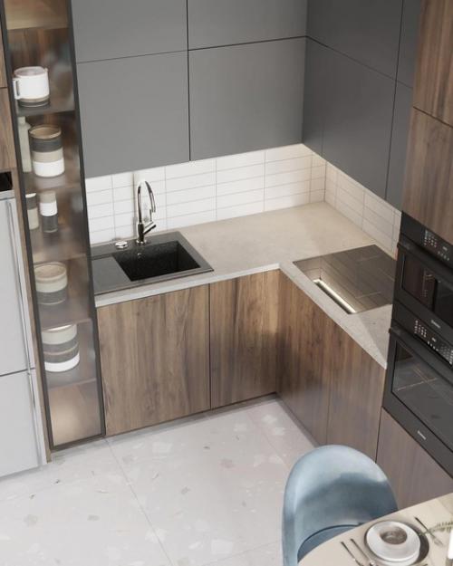 Полноценная однушка.  Спальное место отгорожено. 02