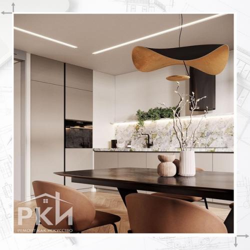 Дизайн - проект кухни - гостиной, площадью 29 кв. 01