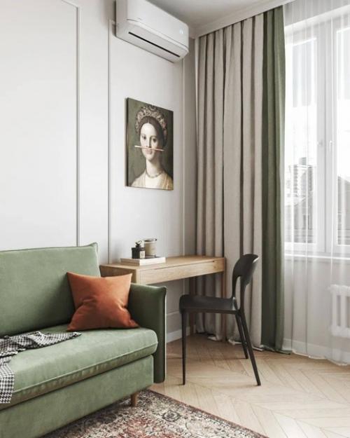 Лёгкий современный интерьер квартиры. 01