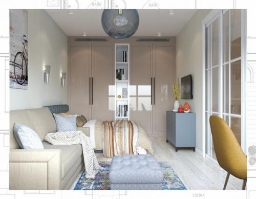 Площадь в 52 квадратных метра - достаточная, чтобы создать комфортное и удобное пространство для жизни одного человека. 01