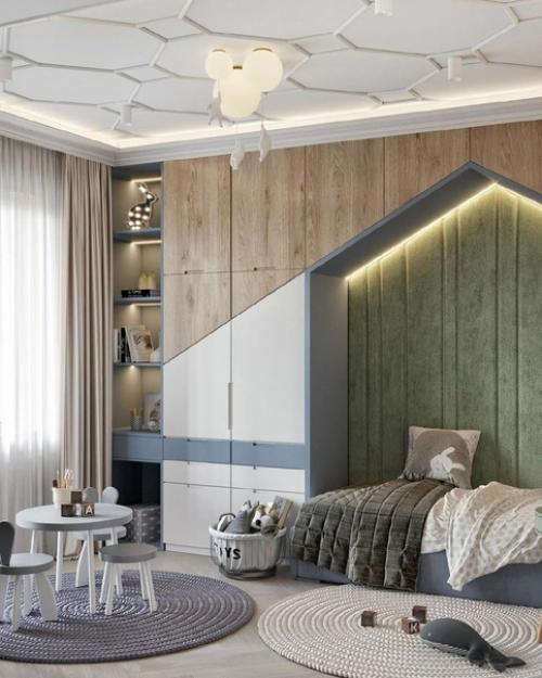 Дизайн - проект детской комнаты, площадью 24 кв. 02