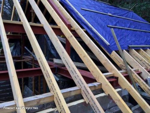 Висячие стропила: разновидности, монтаж. 01 Висячие стропила: разновидности, монтаж. 01