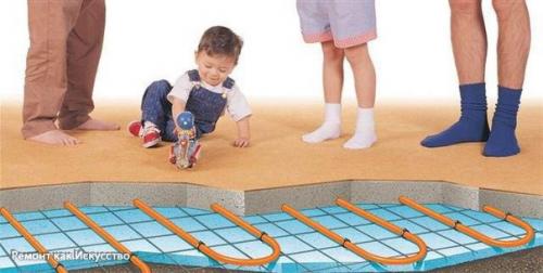 Как сделать пол в деревянном доме теплым? 05