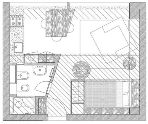 Интересная квартира с незамысловатым дизайном 27 кв. 06
