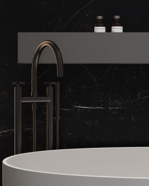 Мужской интерьер ванной комнаты. 05