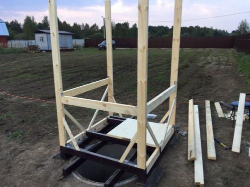 Дачный дворовый туалет своими руками. 01