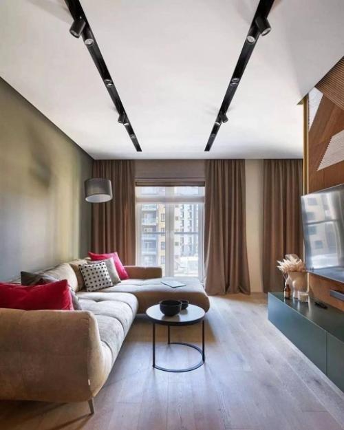 Комфортный и функциональный интерьер однокомнатной квартиры. 02